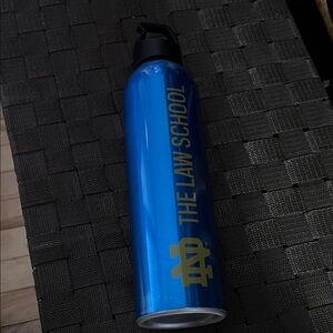 Notre Dame  Law School Water Bottle with Gold Logo
